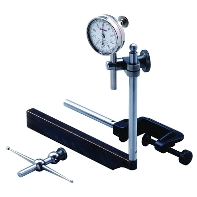 196 Series Universal Back-Plunger Dial Test Indicator, 0-100, Adptr/Attach/Case