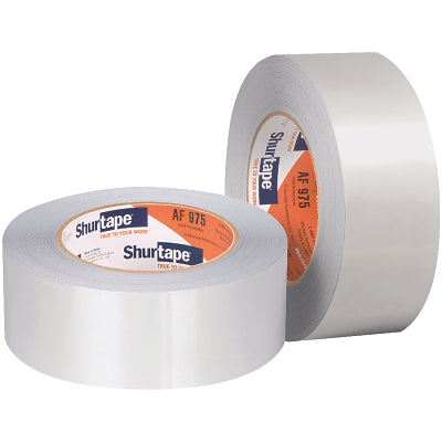 AF 973 Aluminum Foil Tape, 3 in W x 50 yd, 4 mil Thick, Silver