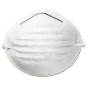 Nuisance Disposable Dust Mask, Half Facepiece, White, One Size
