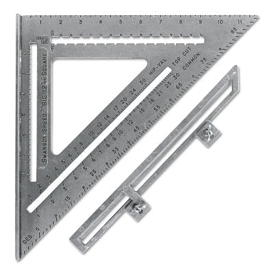 The Big 12 Speed  Square, 12 in, with Layout Bar,  Heavy-Gauge Aluminum Alloy