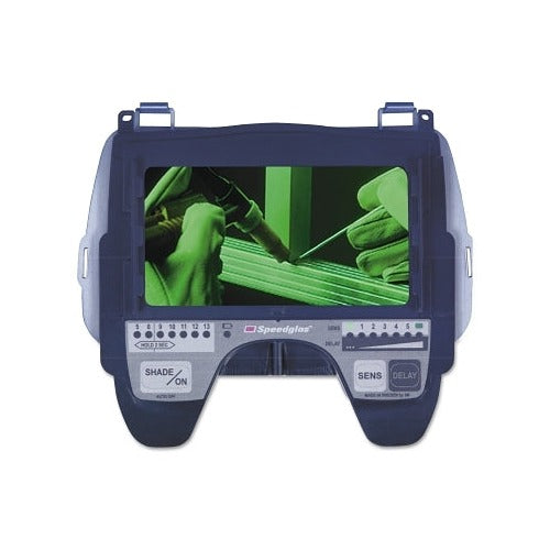 3M Speedglas 9100X auto-darkening filter shade 5-13 black 2.1x4.2 in with controls welding helmet ADF lens