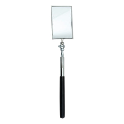 Telescoping Inspection Mirror, Rectangular, 2-1/8 in W x 3-1/2 in L, 11-3/8 in L to 15-1/4 in L