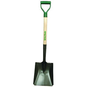 Square Point Transfer Shovel, 11.5 in L x 9.25 in W Blade, 28 in North American Hardwood Poly D-Grip Handle
