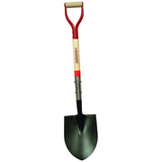 Round Point Digging Shovel, 9.5 in W x 12 in L Blade, 30 in L North American Hardwood Armor D-Grip Handle, Open-Back
