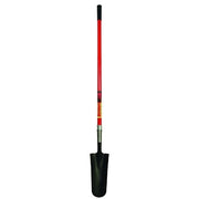 Drain Spade, 14 in L x 4.75 in W Round Blade, 48 in Fiberglass Straight Cushion End Grip Handle
