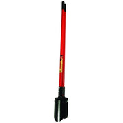 Post Hole Digger, 11.625 in Blade L, 6 in Spread, Hercules Pattern with Beveled Digging Edge, 48 in L Fiberglass Handle