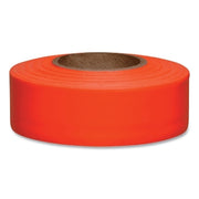 Taffeta Flagging Tape, 1-3/16 in x 150 ft, Orange