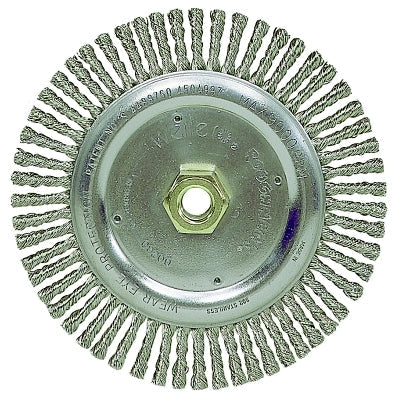 Roughneck Stringer Bead Wheel, 7 in dia x 3/16 in Face W x 5/8 in-11 UNC x  0.020 in, 9000 RPM, 1 EA/EA