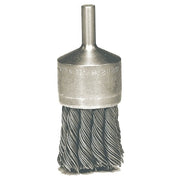 Knot Wire End Brush, Stainless Steel Bristles, 3/4 in Brush dia x 0.020 in Wire, 25000 RPM, 1 EA/EA