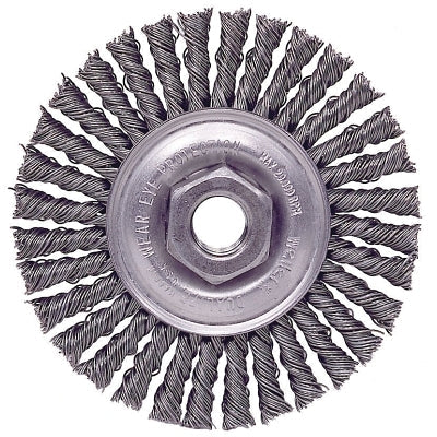 Roughneck Stringer Bead Wheel, 4 in dia x 3/16 in Face W x 3/8 in-24 UNF x  0.020 in, 20000 RPM, 1 EA/EA