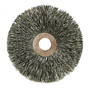 Copper Center Wire Wheel, 3 in D x 5/8 in W, .014 in Steel, 1/2-3/8 Arbor Hole