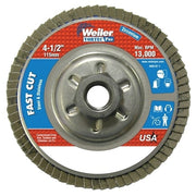 Vortec Pro Abrasive Flap Discs,4.5", 36 Grit, 5/8 Arbor, 13,000 rpm, Alum Back