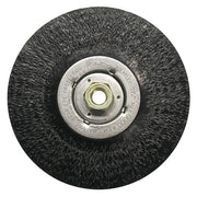 Crimped Wire Wheel, 7 in D x 3/16 in W, .014 in Steel Wire, 9,000 rpm