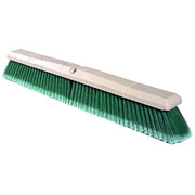 Perma-Sweep Floor Brush, 24 in Foam Block, 3in Trim L, Flagged Green Polystyrene