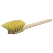 Wood Block Utility Scrub Brushes, 2 in Trim L, White Tampico, 20 In Handle
