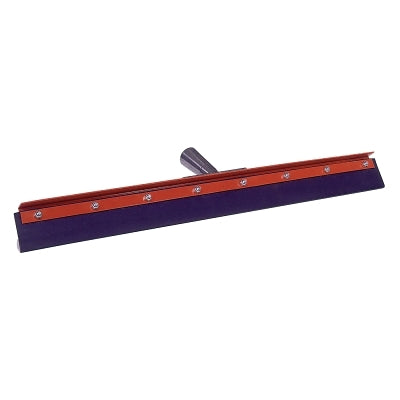 Floor Squeegee, Straight, 24 in, Black Rubber, Frame Only
