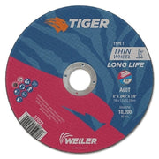 Tiger AO Cutting Wheel, 6 in dia x 0.045 in Thick, 7/8 in Arbor, A60T, Type 1