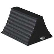 Wheel Chocks, 8 in W x 10 in L x 6 in H, Rubber, Black