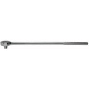 3/4 in Drive Ratchets, Round, 24 in, Chrome