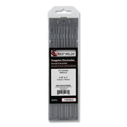 2% Ceriated Ground Tungsten Electrode, 1/16 in x 7 in, 10 PK