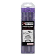 E3 Tungsten Electrode, 1/16 in dia x 7 in L, 10 PK