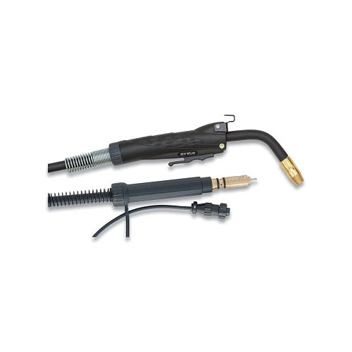 Best Welds MIG gun 135 A 10 ft Miller connector black handle with brass nozzle and Miller plug end