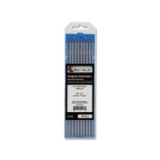 Best Welds 187GL2 2% lanthanated tungsten electrode 1/8 in x 7 in 10-pack blue-tipped TIG tungsten electrode