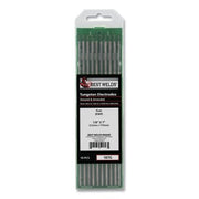 Pure Ground Tungsten Electrode, 1/8 in x 7 in, 10 PK