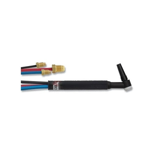 Best Welds 20 TIG torch package water cooled 250A, rigid head, 25 ft braided rubber cable, dual brass hose fittings