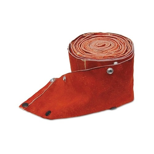 Best Welds Cable Cover with Snaps small leather 3 in OD x 20 ft coiled brown with metal snap fasteners