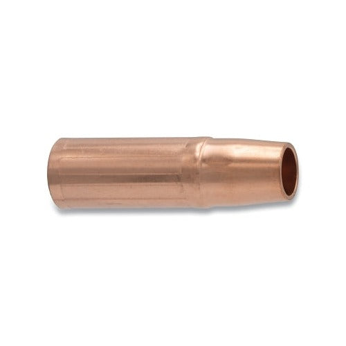 MIG Gun Nozzle, 1/8 in Recess, 5/8 in Bore, Tweco® Style 23, Self-Insulated, Copper