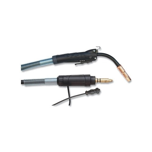 Best Welds MIG gun 250 A, 15 ft, Tweco consumables, Miller connection, black handle with copper nozzle MIG welding gun