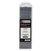 2% Ceriated Ground Tungsten Electrode, 3/32 in x 7 in, 10 PK