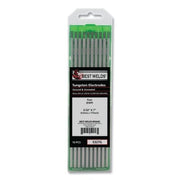 Pure Ground Tungsten Electrode, 5/32 in x 7 in, 10 PK