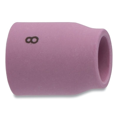 Alumina Nozzle TIG Cup, 1/2 in, Size 8, For Torch 20, 22, 25, 9, Small Gas Lens, 1 in
