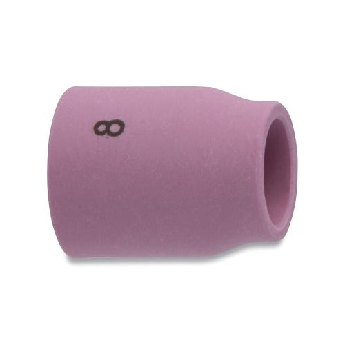 Alumina Nozzle TIG Cup, 1/2 in, Size 8, For Torch 20, 22, 25, 9, Small Gas Lens, 1 in