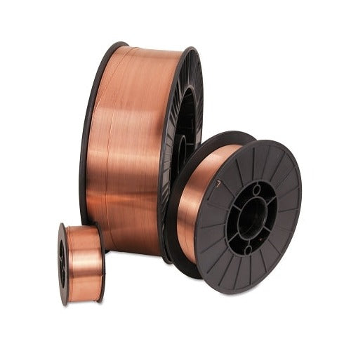 Best Welds ER70S-6 MIG welding wire carbon steel 0.035 in dia 33 lb copper-coated spool three sizes shown
