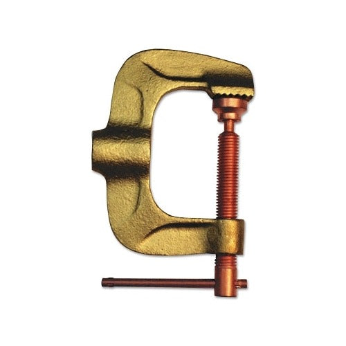 Best Welds CGC Series Ground Clamp 600 A brass C-clamp body with copper threaded screw jaw, 1/0-4/0 cable