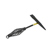 Best Welds Chipping Hammer 11 in cone and chisel head, black spring coil handle with yellow grip wrap