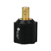 Best Welds Dinse connector Euro to USA adapter DA-5095, twist-lock, 1/0-3/0 AWG, black housing with brass pin