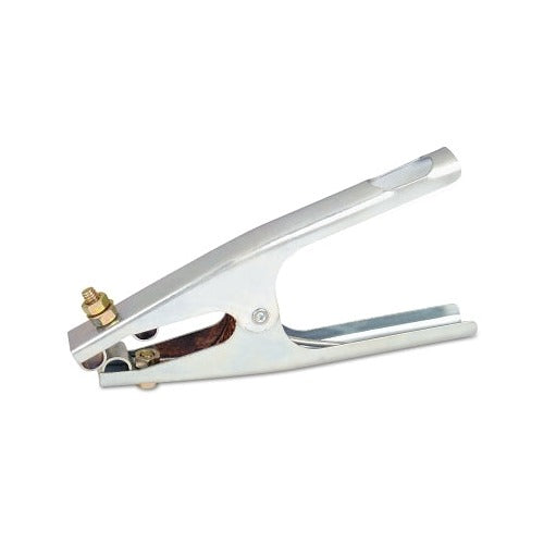 Best Welds steel ground clamp 300 A, 1/0 cable cap, chrome C-clamp body with copper contact welding ground clamp