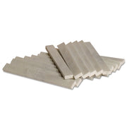 Soapstone, Flat, 1/2 in W x 3/16 in H x 5 in L, White