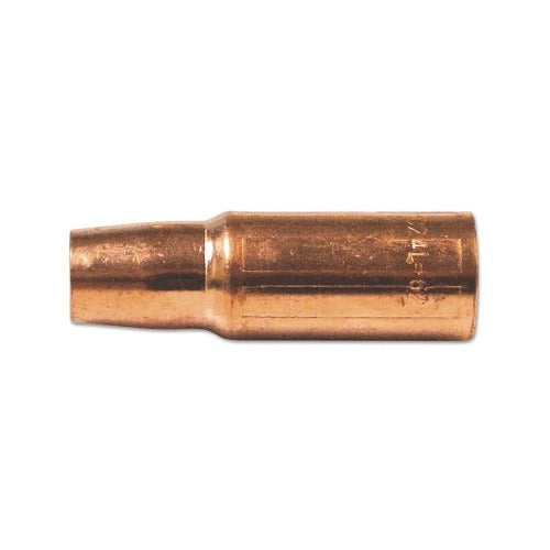 Best Welds MIG gun nozzle 5/8 in bore tapered slip-on copper Tweco-style self-insulated nozzle side view