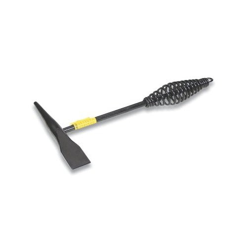 Best Welds chipping hammer 280 mm, chisel and cone head, coil spring handle, black steel with yellow label chipping hammer