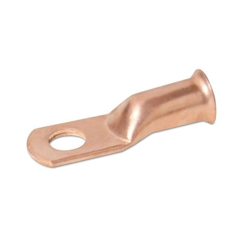 Best Welds solder-on lug 1/0 AWG, 17/32 in stud hole, 0.495 in barrel, copper ring terminal welding lug
