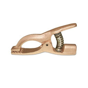 Best Welds Lenco-style ground clamp 200 A, thru 1/0 cable, bronze spring-loaded jaw welding ground clamp