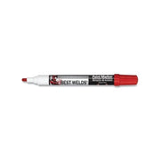 Best Welds Paint Marker reversible bullet tip red cap and tip, xylene-free label on barrel
