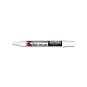 Best Welds Paint Marker reversible bullet tip white cap and tip, xylene-free label on black barrel