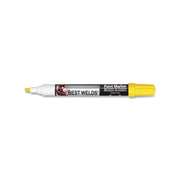 Best Welds Paint Marker reversible bullet tip yellow cap and tip, xylene-free label on barrel