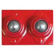 Ball Transfer Head for V-Head Pipe Stands, Dual Ball, Carbon Steel, 1000 lb Cap